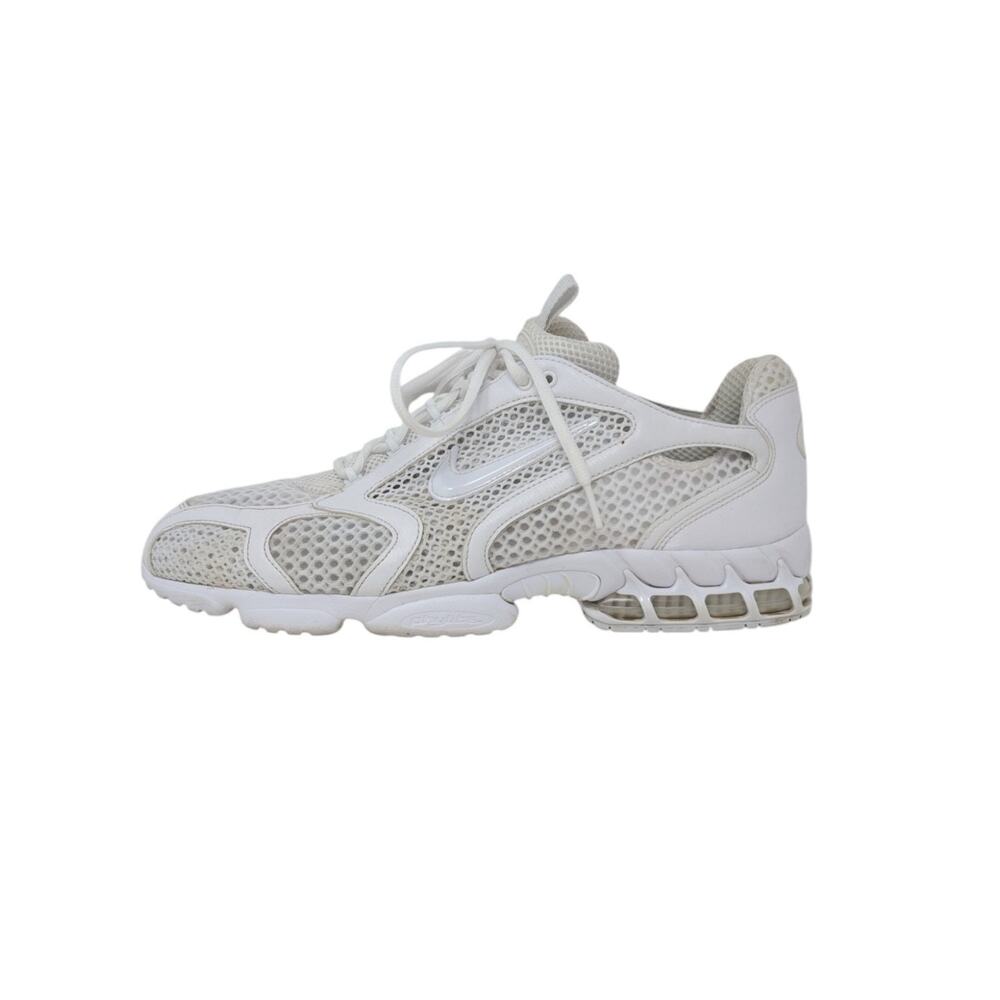 Nike Air Zoom Spiridon Cage 2 Triple White Sneakers Size 15